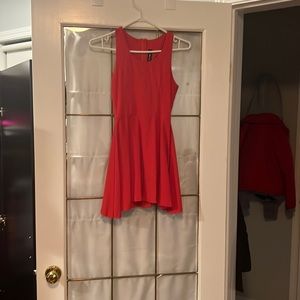 Mini red dress. Formal, semi formal and cocktail
